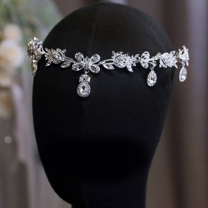 Teardrop-shaped Forehead Ornament Pendant Headband Exotic Style Bridal Headpiece